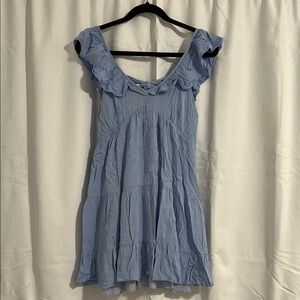 Altar’d State Blue Ruffled Dress